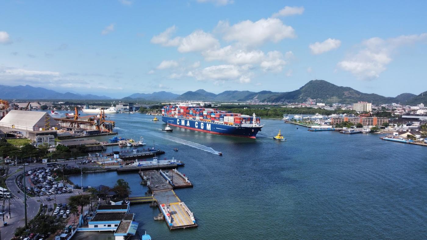 visão aérea do porto #paratodosverem