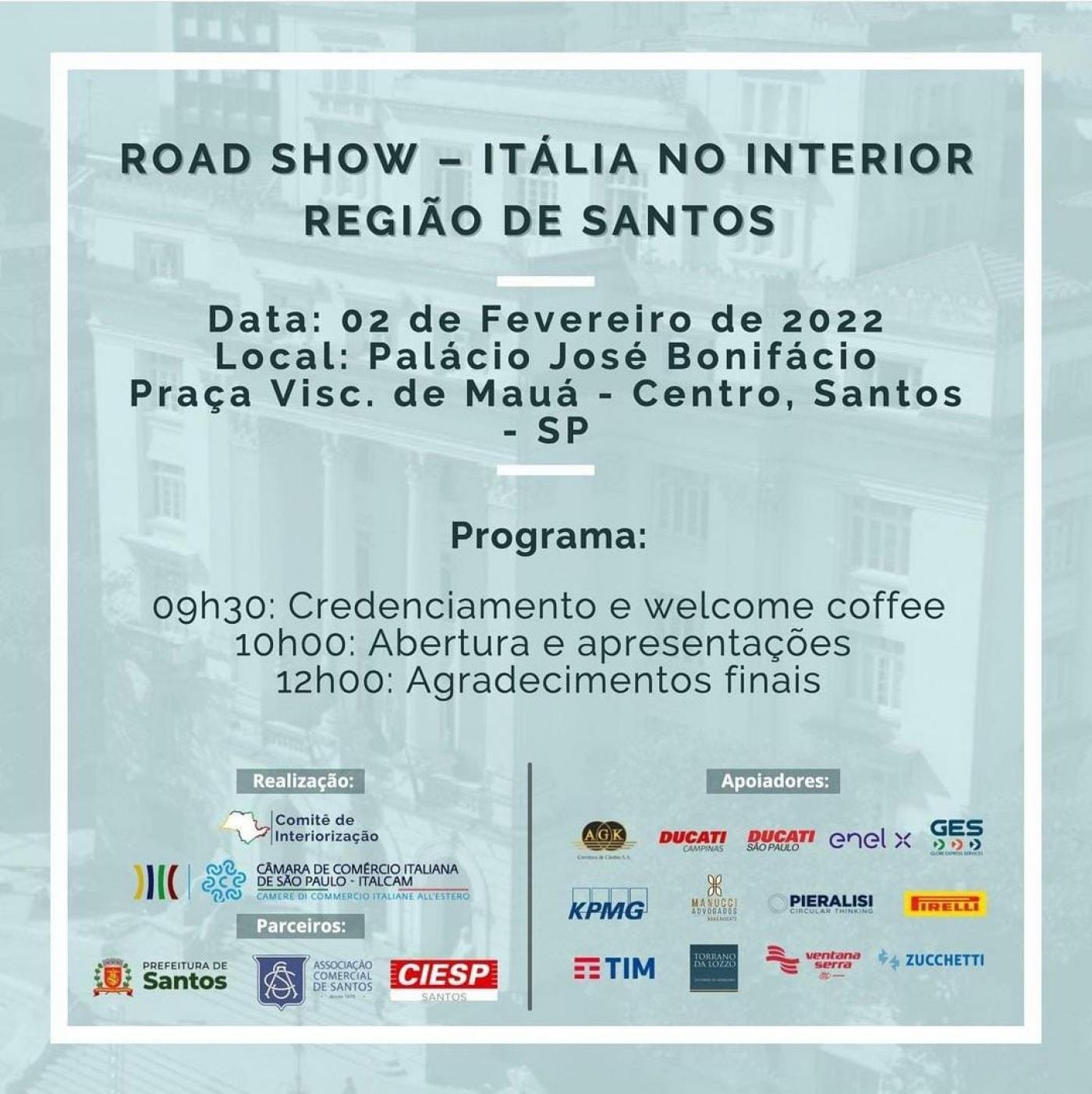 La Camera di Commercio Italiana offre opportunità per gli imprenditori a Santos