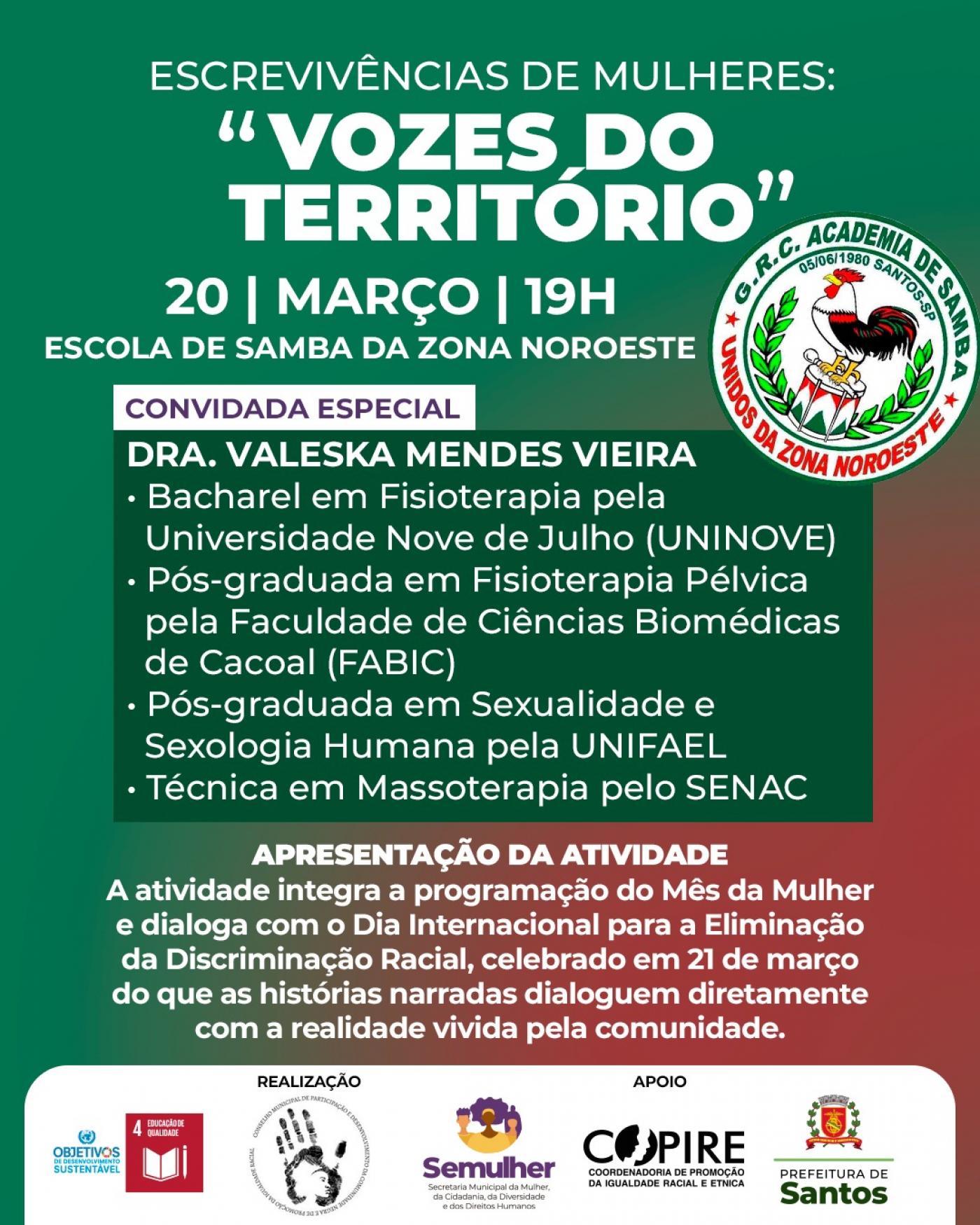 cartaz do evento. #Paratodosverem