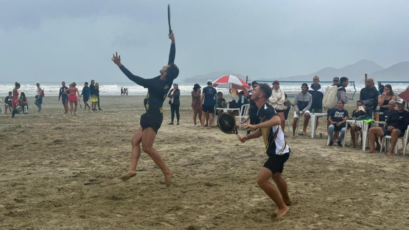 Final do Santos Open Beach Tennis. #Paratodosverem
