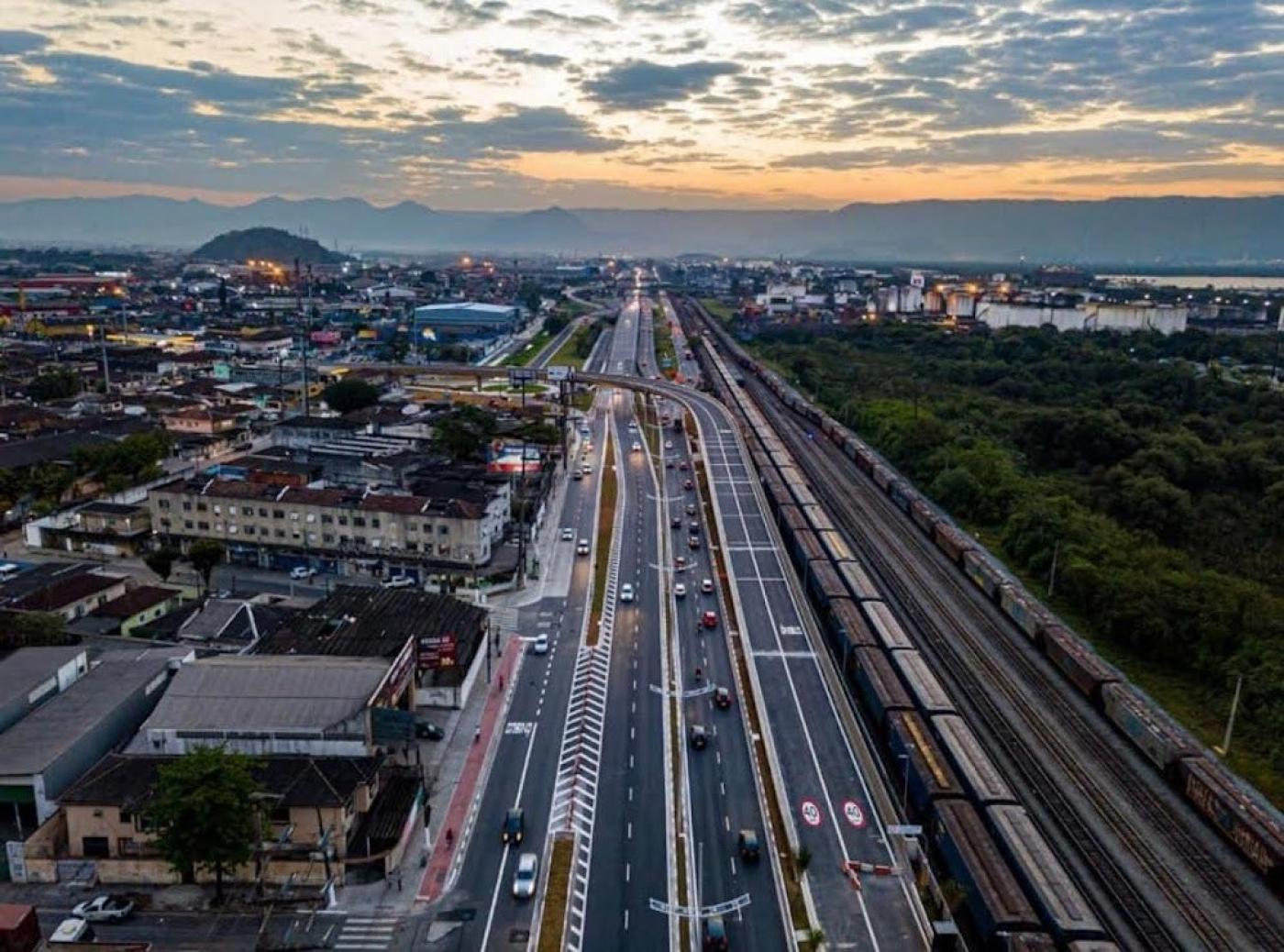 foto aérea da entrada da cidade #paratodosverem 