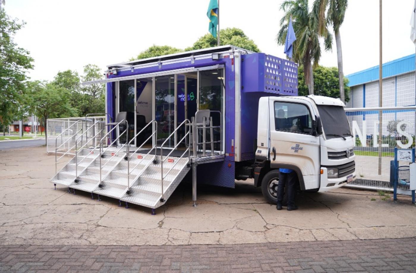 carreta móvel do sebrae #paratodosverem 