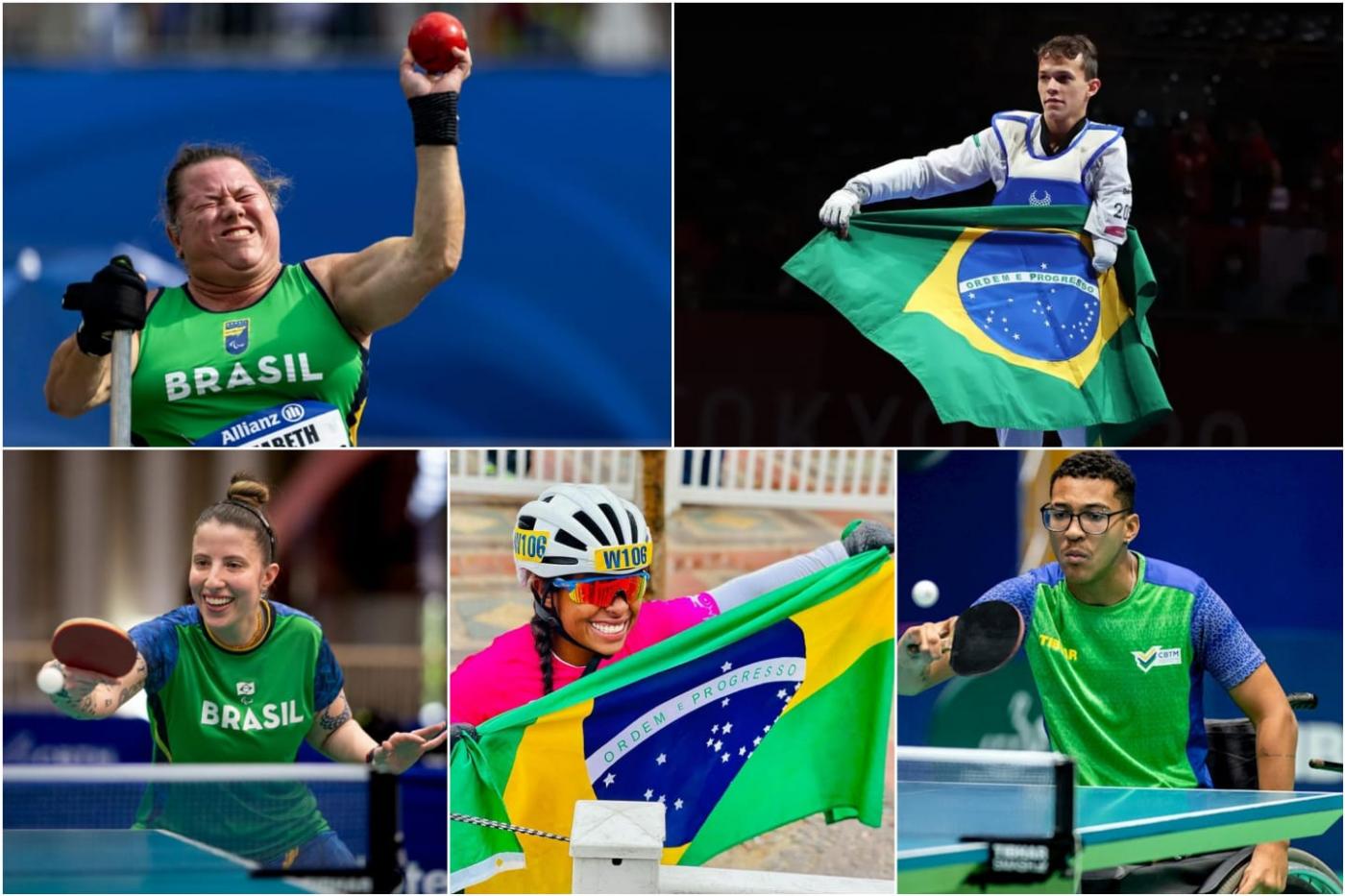 Beth Gomes, Nathan Torquato, Jennyfer Parinos, Vanessa Cristina e Carlos Eduardo Moraes