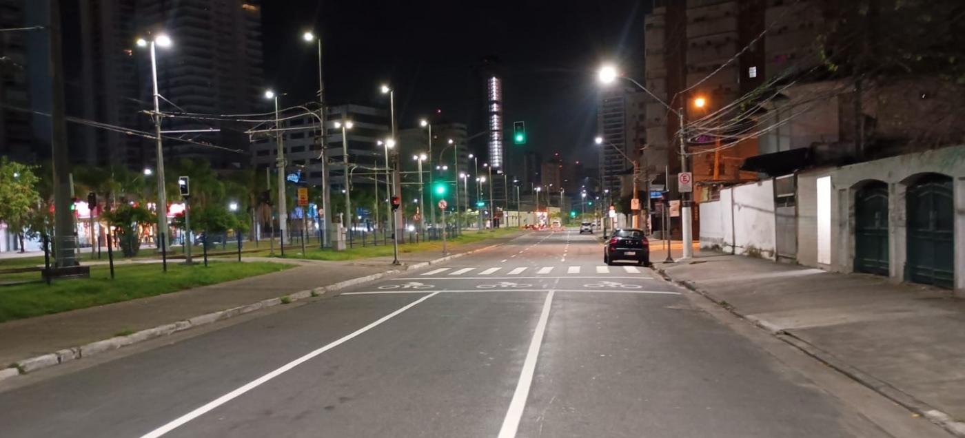 via com a nova sinalização pintada #paratodosverem