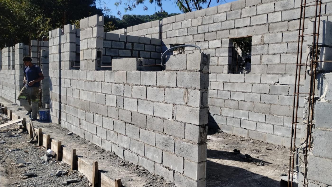 vestiários em obras #paratodosverem