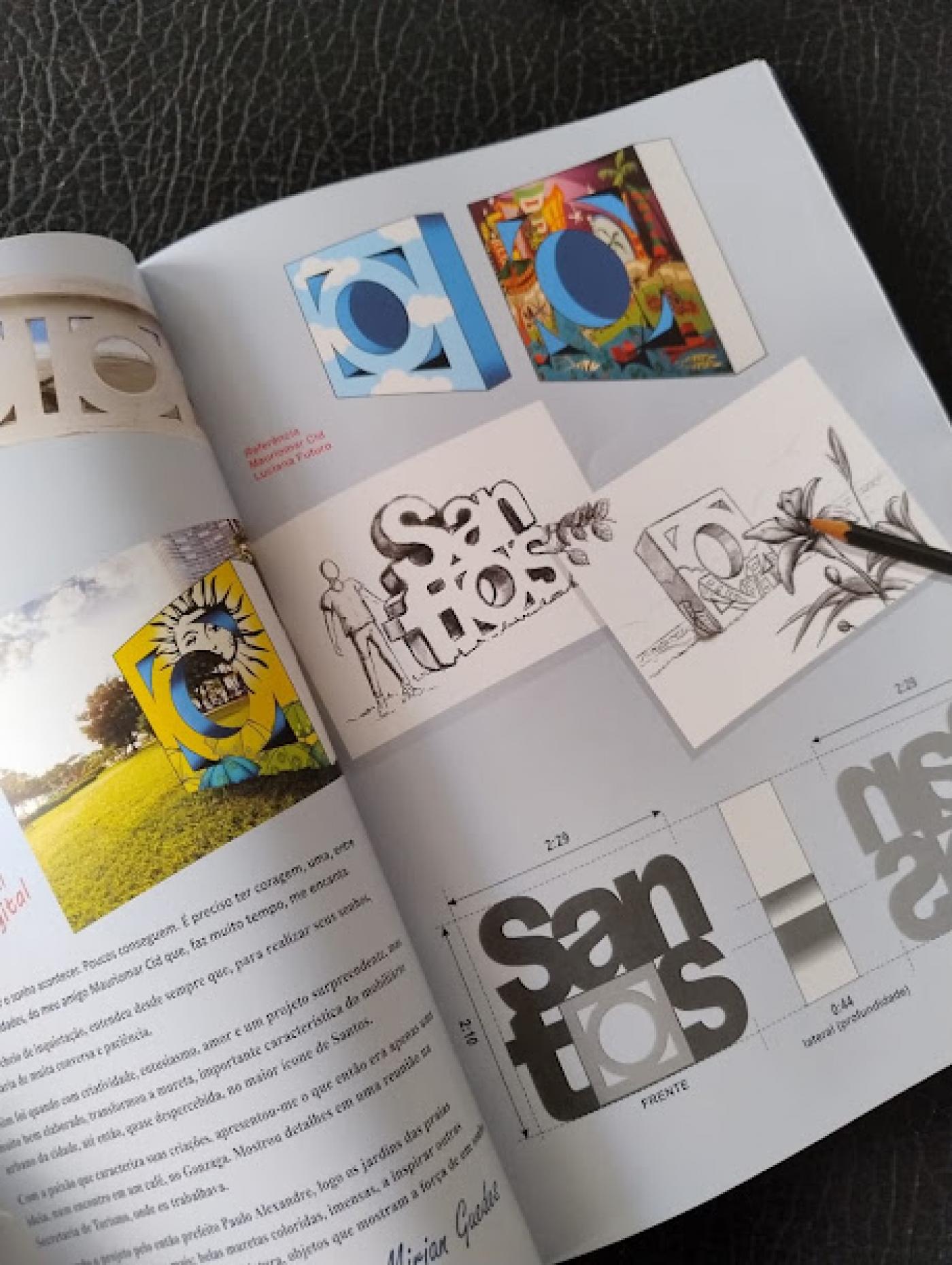 livro aberto com fotos das muretas. #paratodosverem 