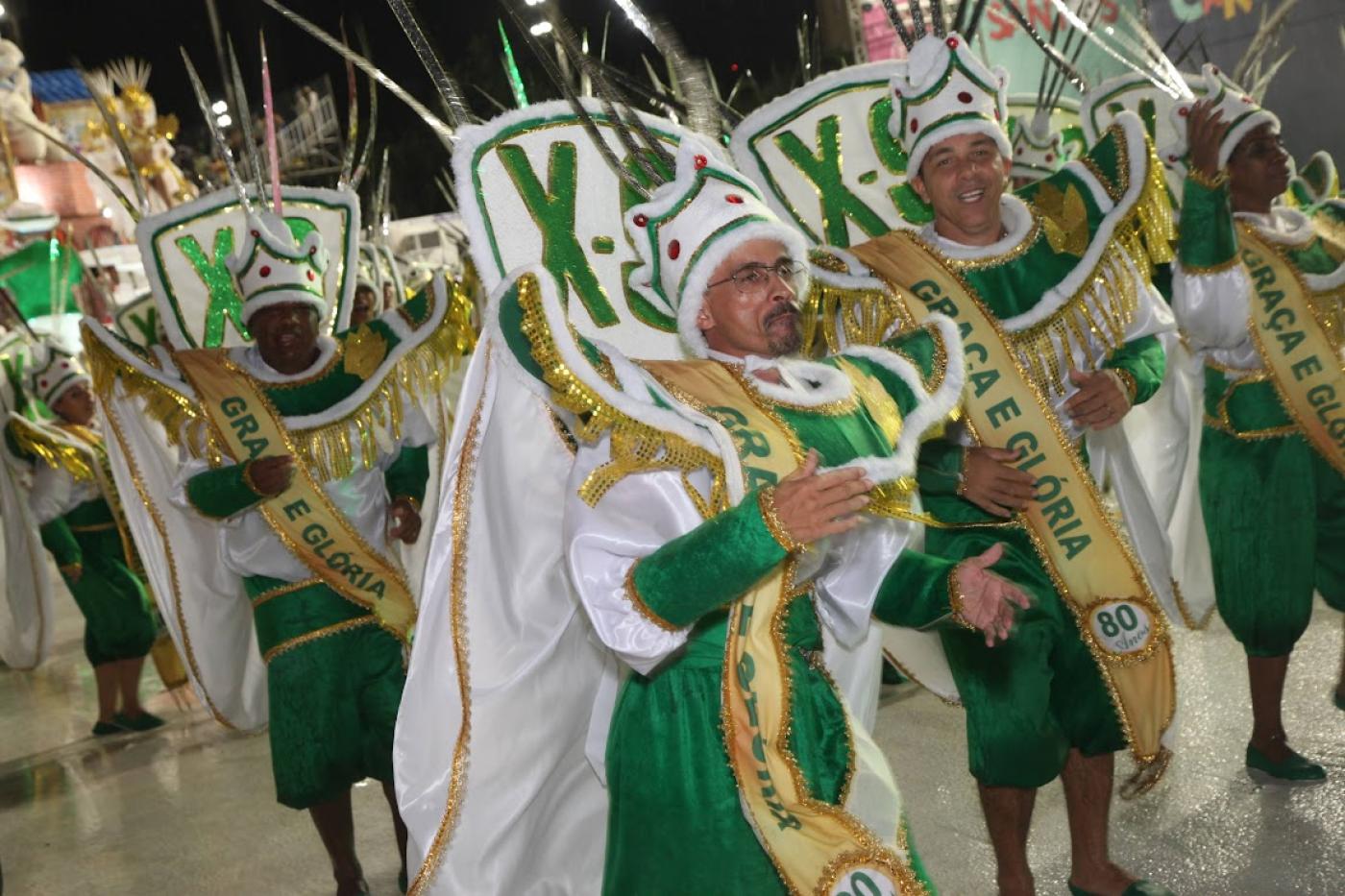 foliões desfilam na X9 #paratodosverem 
