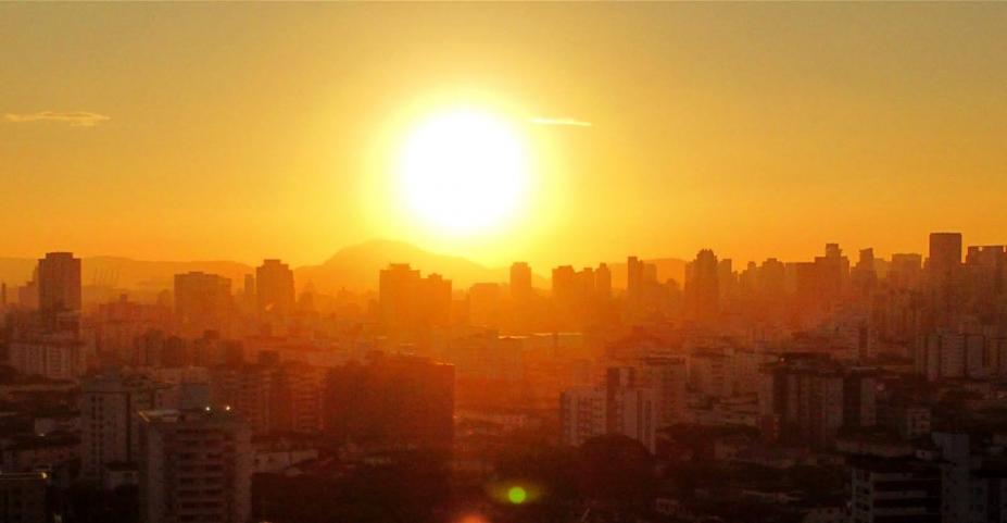 nascer do sol em santos. #paratodosverem