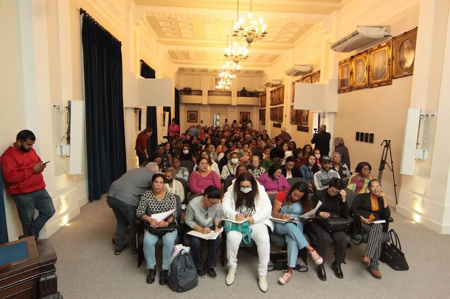 auditório lotado para reunião. #paratodosverem