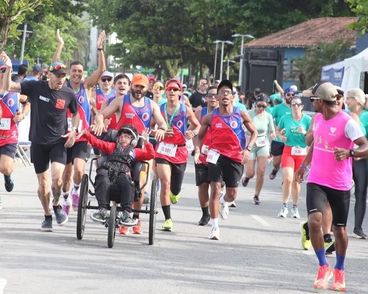 Atleta pcd na corrida. #Paratodosverem