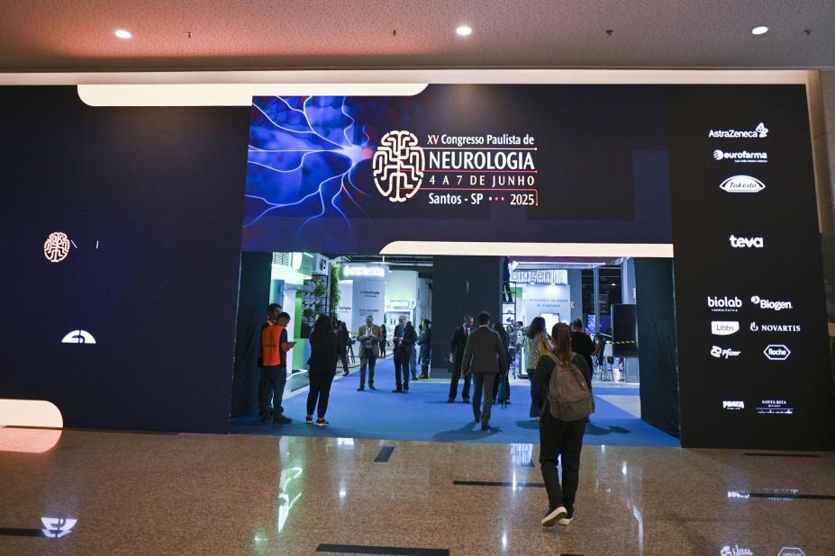 fachada de entrada do evento. #paratodosverem