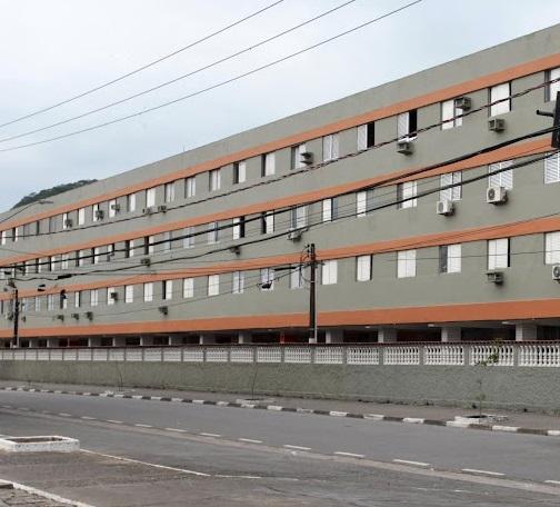 a fachada do conjunto dos estivadores. #paratodosverem 