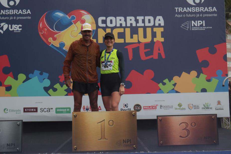 Vencedores da Corrida IncluiTEA. #paratodos verem