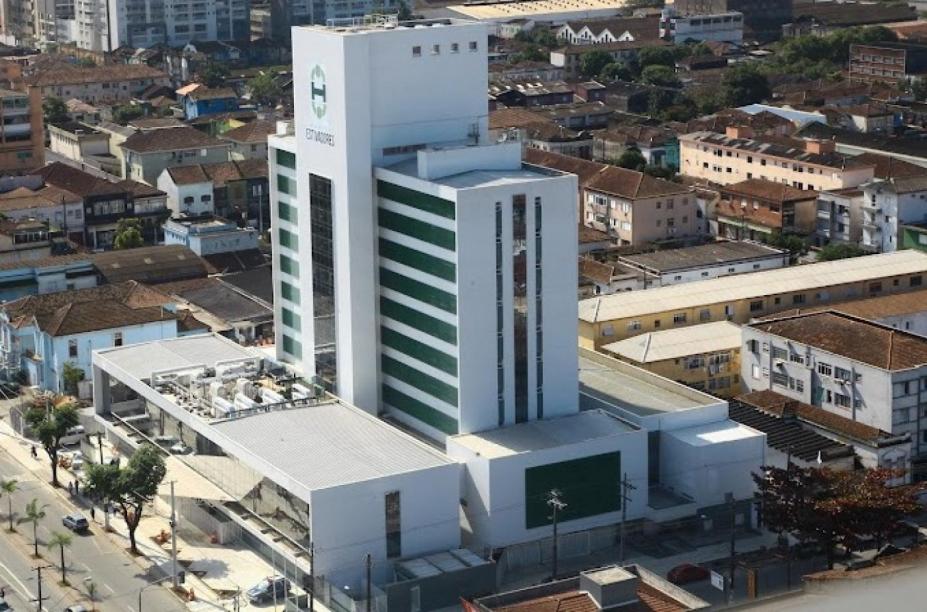 visão aérea do hospital #paratodosverem