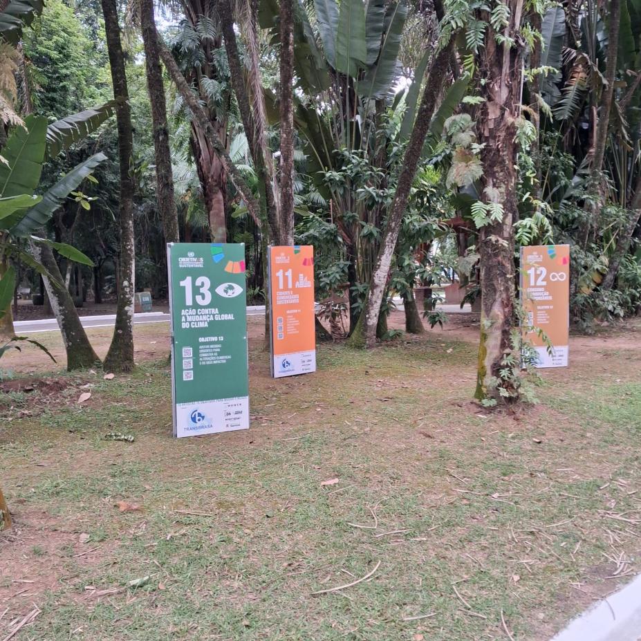 painéis da exposição em jardim #paratodosverem