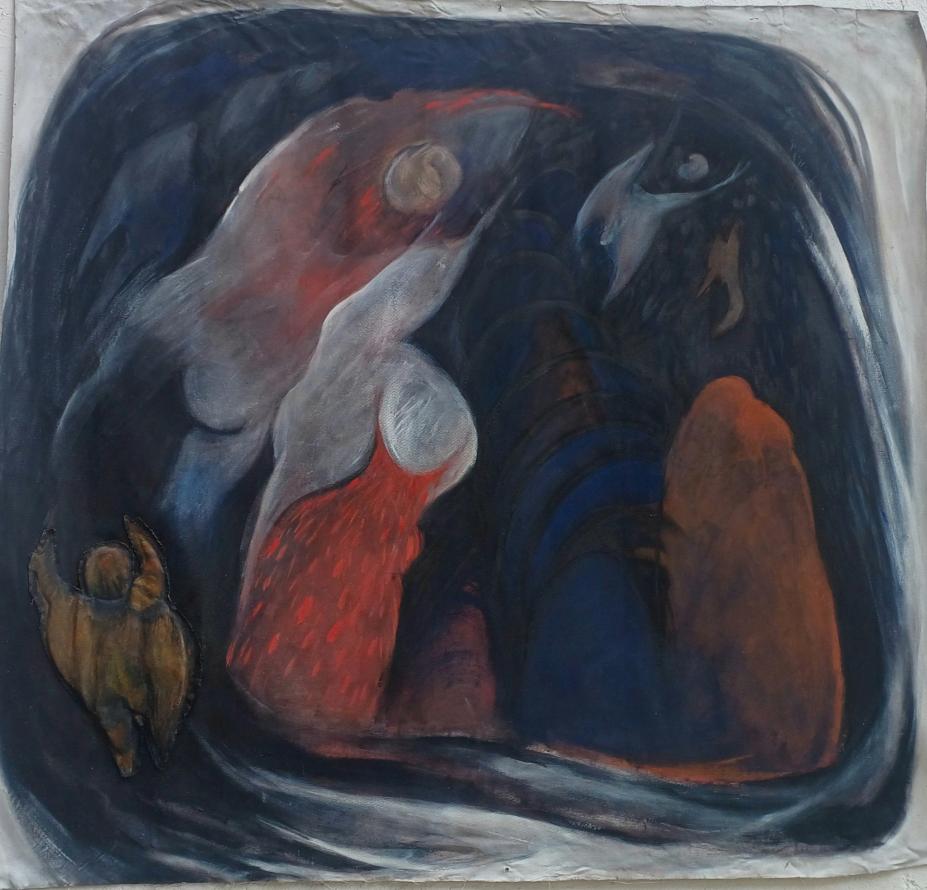 pintura abstrata colorida. #paratodosverem 