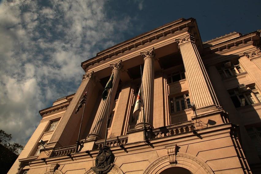 Fachada do Palácio José Bonifácio, sede da Prefeitura. #pracegover