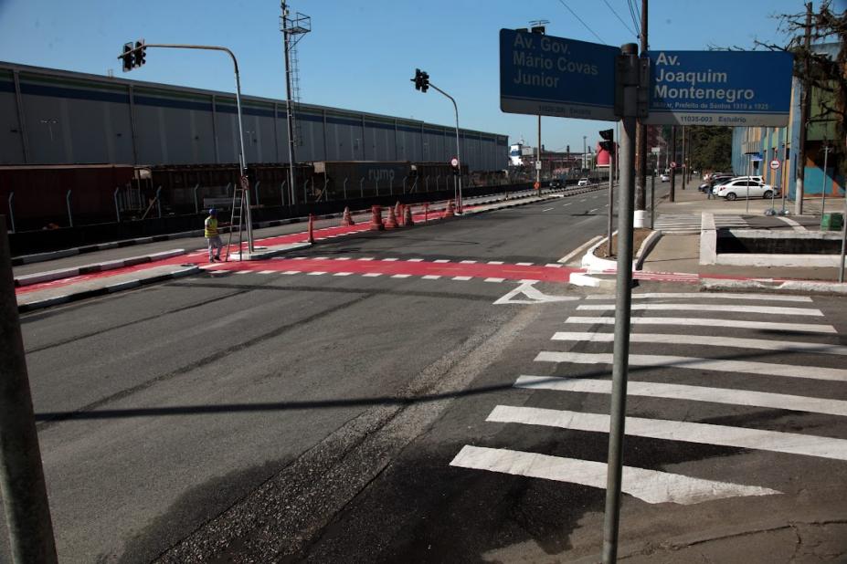 cruzamento que terá novo acesso #paratodosverem