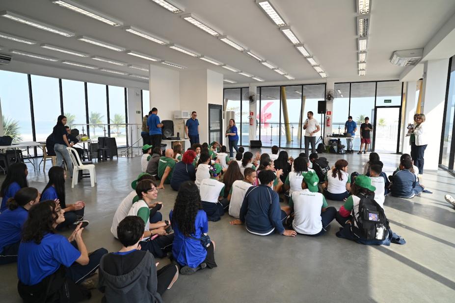 Encontro de grêmios estudantis. #Paratodosverem
