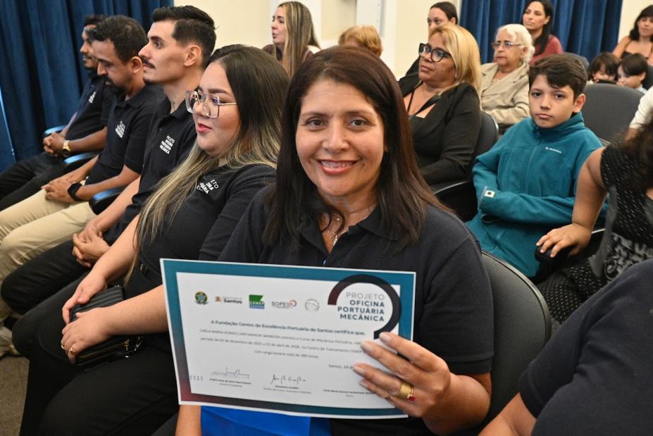 aluna segura certificado #paratodosverem