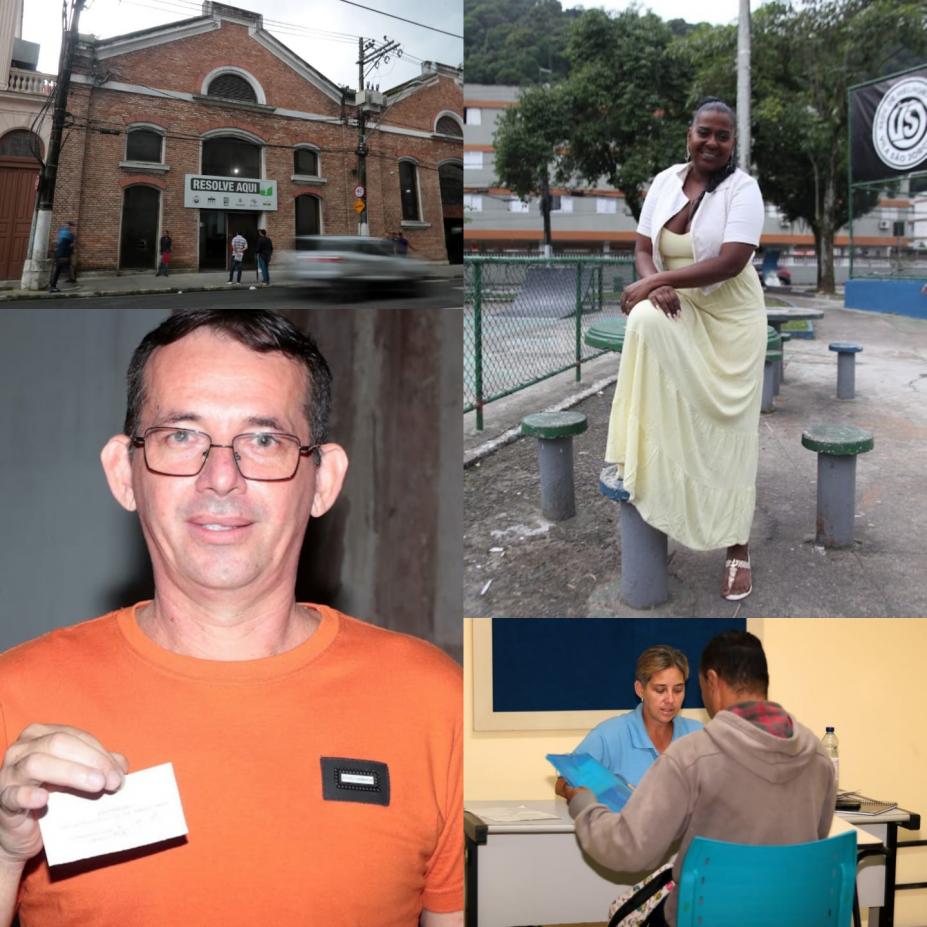 montagem mostra pessoas atendidas no mutirão #paratodosverem 