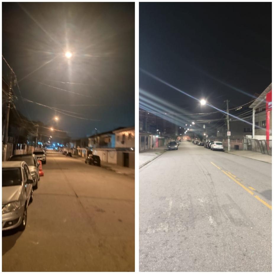 Antes e depois na Rua Major Quintino de Lacerda