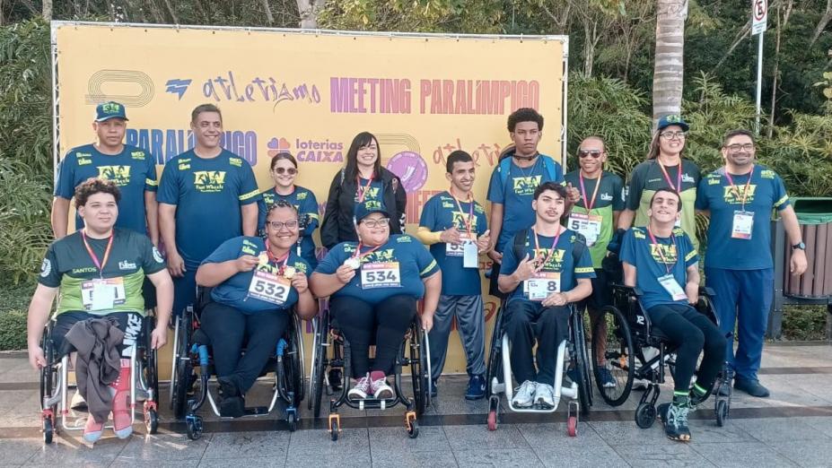 Equipe de paratletismo de Santos. #Paratodosverem