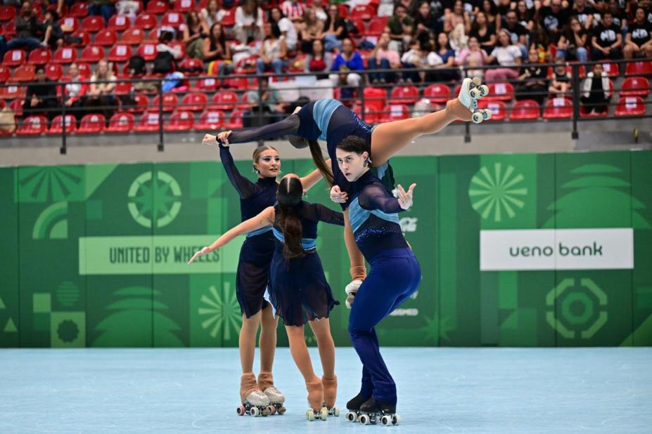 Quarteto medalhista no Mundial. #Paratodosverem