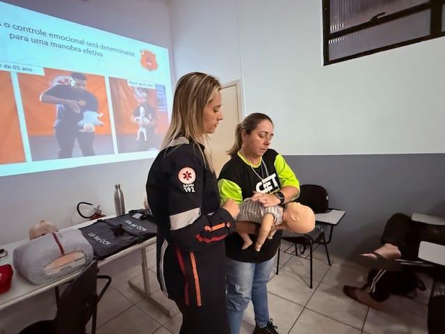 Equipe do Samu mostra procedimento. #Paratodosverem.