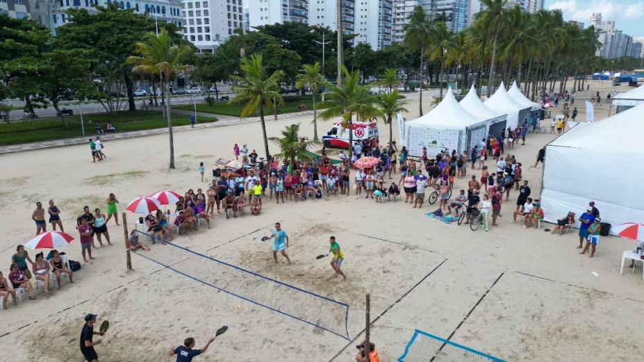 Arena do Santos Open Beach Tennis. #Paratodosverem