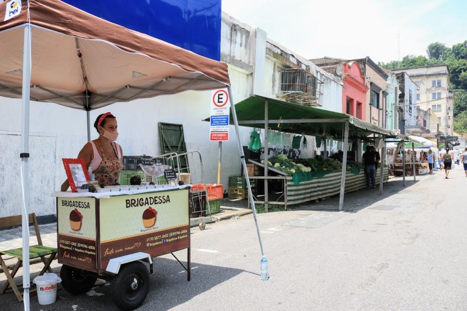 barracas e ambulante na feira #paratodosverem 