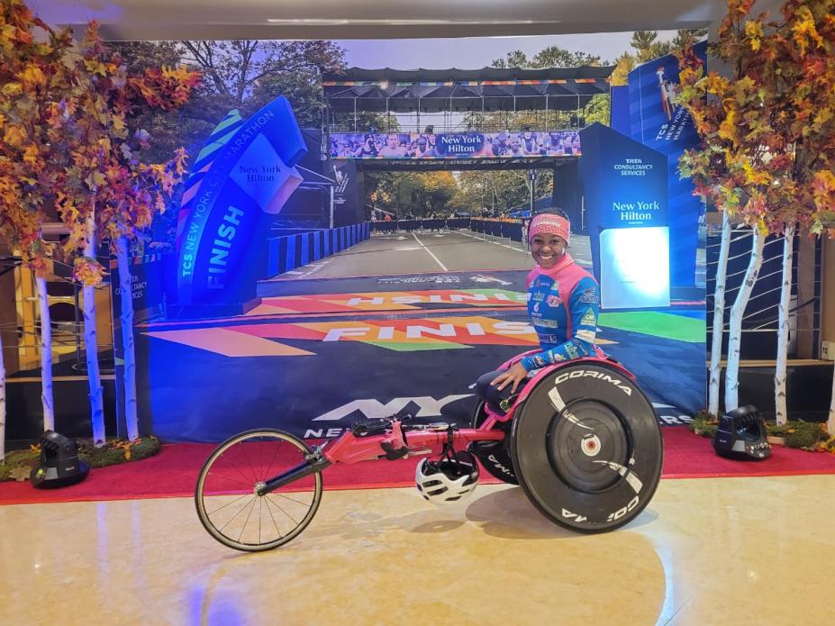 Vanessa Cristina na Maratona de NY. #Paratodosverem.