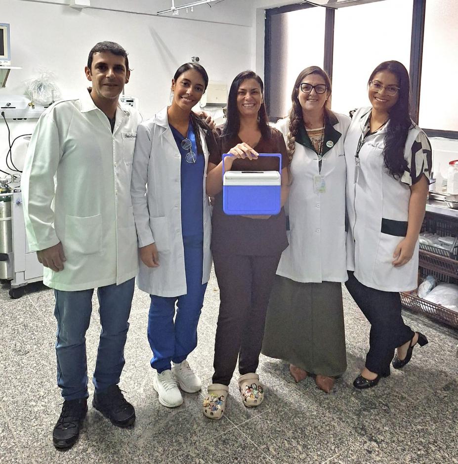 foto mostra equipe que atuou na captação de córneas #paratodosverem