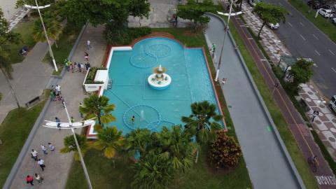 fonte do sapo vista de drone. #paratodosverem