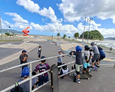 Aulas de skate no Quebra-Mar. #Paratodosverem