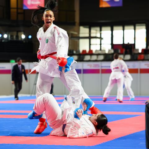 Brenda Padilha nos Jogos Sul-Americanos. #Paraatodosverem