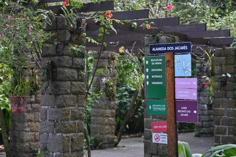 corredor do orquidário #paratodosverem