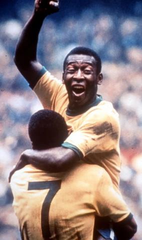 Rei Pelé comemorando. #Paratodosverem