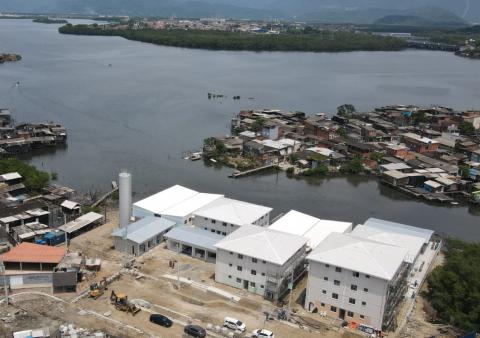 visão aérea do parque palafitas #paratodosverem