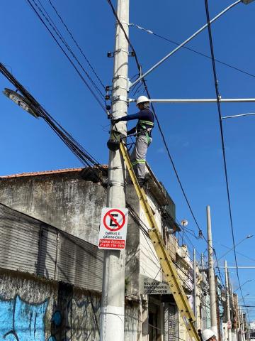 técnico remove fios de poste #paratodosverem