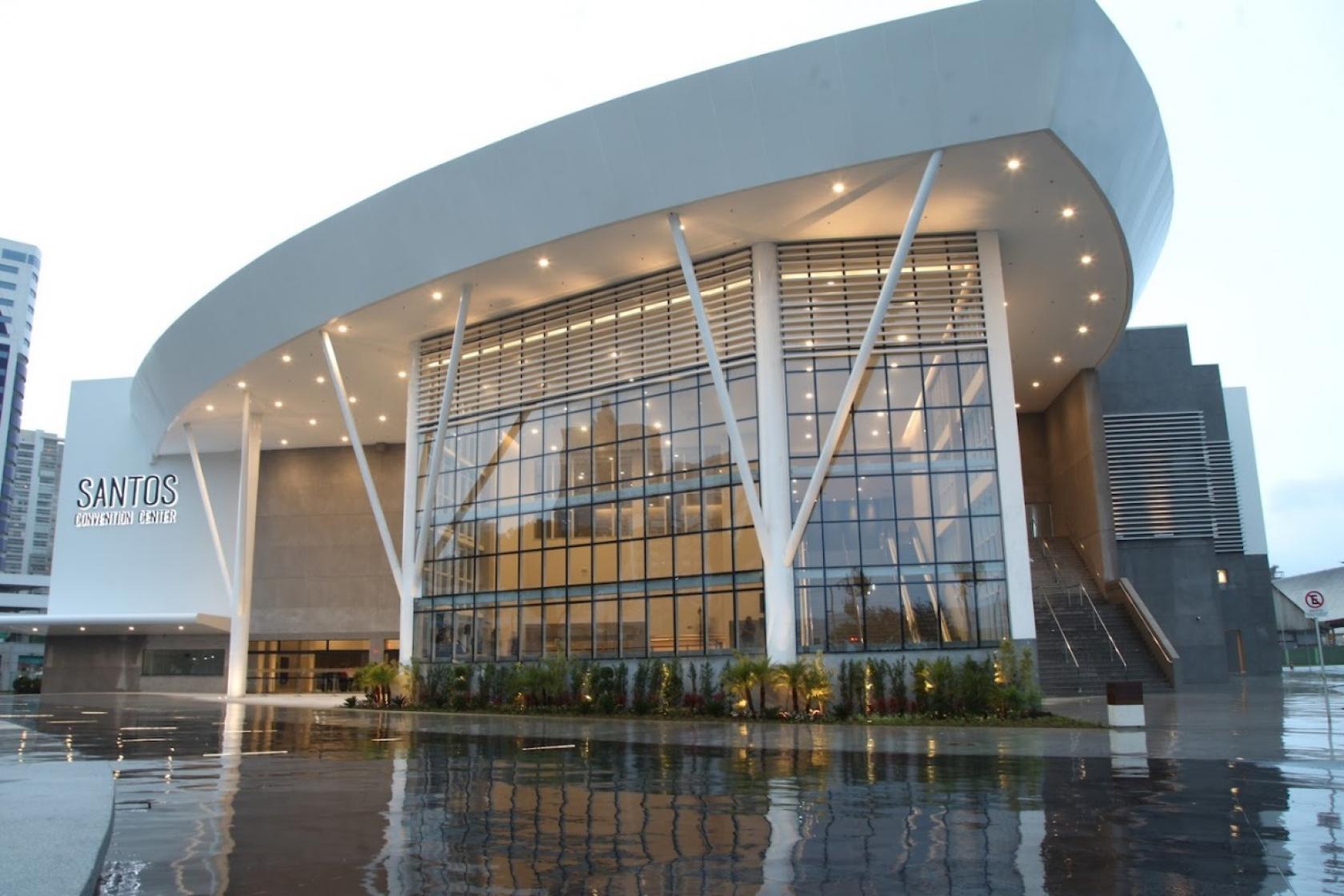Fachada do Santos Convention Center