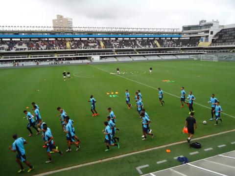 Seleção da Costa Rica treina na Vila Belmiro. Foto: Arquivo Seleção da Costa Rica treina na Vila Belmiro. #Paratodosverem