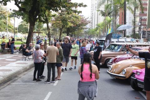 Moradores e turistas puderam aproveitar o espaço. Foto: Carlos Nogueira Público no Vem pra Orla. #Paratodosverem