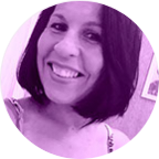 Círculo roxo com