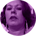 Círculo roxo com