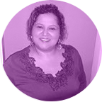 Círculo roxo com
