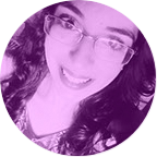 Círculo roxo com