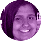 Círculo roxo com