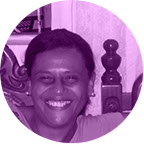 Círculo roxo com