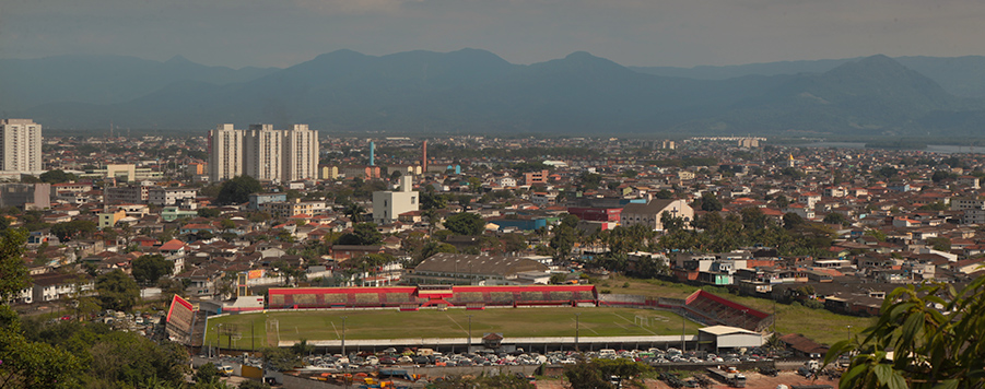 imagem area da alemoa com as fabricas da região